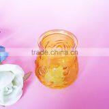 Geo Cut Glass Candle Jar With Metal Handle thumbnail-3