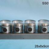 Mini Metal Coating Cylinder Magnetic Glass Spice Tool With Stand thumbnail-2