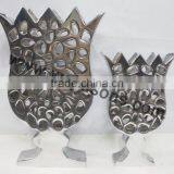 Well Decorated Flower Vase, Beautiful Metal Vase thumbnail-5