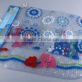 Oval Transparent Pvc Printed Anti Slip Bath Mat thumbnail-1
