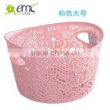 Lace Design Plastic Basket, Lace Baskets, Plastic Round Shape Basket thumbnail-5