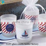 Mason Jar Sippy Cup Lid Classic Frosted Glass Tealight Candle Holder 9cm thumbnail-2