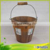 Cheap New Garden Decor Customizable Wooden Barrel Planter thumbnail-4