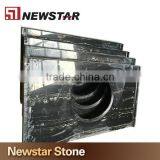 Newstar Silver Dragon Black Marble for Luxury Commercial Bathroom Vanity Top thumbnail-2