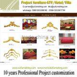 HM20 Solid Beech Wood Carving Villa Furniture Luxury Sofa thumbnail-1