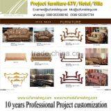 HM14 Traditional Fabric Living Room Sofas and Malaysia Wood Sofa Sets Furniture thumbnail-4