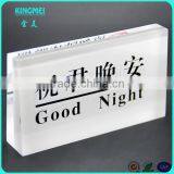 KM-GP97 Custom Square Crystal no Smoking Sign for Hotel ,KTV thumbnail-6