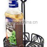 Metal Wire Wrought Iron Condiment Rack