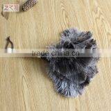 Short Wood Handle Natural OSTRICH Feather DUSTER thumbnail-1
