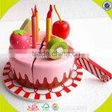 Wholesale Baby Elegant Wooden Cake Toy, Popular Kids Wooden Cake Toy, Lovely Children Wooden Cake Toy W10B100 thumbnail-2