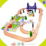 Wholesale Wooden Toy Railway Cheap Kids Toy Railway Top Fashion Toy Railway W04C019 thumbnail-1