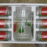 JK037 7pcs Glass Drinking Set With Deco thumbnail-3