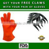 Heat Resistant Bbq Silicone Grill Gloves Funny Oven Mitts Cooking Kitchen Glove thumbnail-4