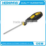 CRV Satin Screwdriver with TPR Covered Handle