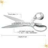 11 Inches Full Stainless Steel 5Cr15 MOV Tailoring Scissors thumbnail-5