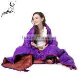Envelope Nylon Fabric Duck Down Sleeping Bag for Hiking and Camping