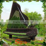 Artificial Grass Flower Topiary Park Decoration Boxwood Ball Ornaments Artificial Donald Duck Topiary thumbnail-2