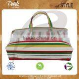 Printed See Through PVC/12 oz Canvas Bag With Pouch thumbnail-5