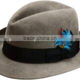 Best Selling Handmade in Nepal Eco-friendly Grey Felt Hat thumbnail-1