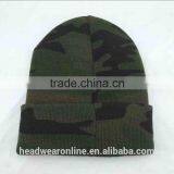 Custom Camo Printing Knitted Hats With 3d Embroidery Winter Hat thumbnail-6