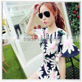 Customized 2014 Top Quality New Design Digital Printing Silk Satin Dresses thumbnail-1