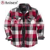 Oem Factory Fleece Men Plaids Jacket thumbnail-1