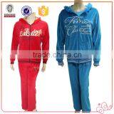 China Supplier Winter 3-piece Red Pretty Womens Sportswear Set thumbnail-4