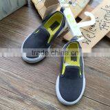Grey Color Little Kids Casual Shoes Export Surplus Boys Canvas Slip-on Shoe Excess Stock thumbnail-1