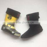 High Quality Winter Fleece Rain Boot Socks With Knit Cuff thumbnail-5