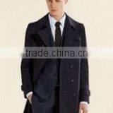 2014 Single-Breasted High Fashion Classical Design Black Lapel Slim Fit Mens Cashmere Men Coat thumbnail-1