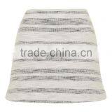Latest Design Fashion Petite Stripe Boucle Skirt Woolen Mini Skirts Custom Made Fashion Skirt thumbnail-3