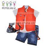 Petelulu China Wholesale Price of T-shirt and Jean Pants Suits, Sport Wear For Boy thumbnail-1