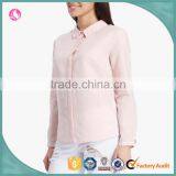 Women Blouse Shirt Model Woman Fashion Pink Linen Shirt thumbnail-3