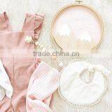 Breathable Style Girl Soft Pink Clothes Cotton Newborn Baby Romper thumbnail-3