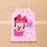 Made in China Blank Cute Pink Girls Tank Top for Summer thumbnail-2