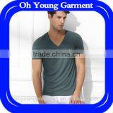 Silk Short Sleeve V-neck Men's T-shirt ,blank t Shirt $1 thumbnail-1
