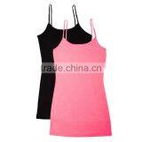 OEM Service Custom Fashion Slim Fit Sexy Women White Tight Gym Plain Tank Top thumbnail-4