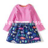 S33554W Girls Tunic Dress Applique Robe Fille 100% Cotton Children Dresses thumbnail-6