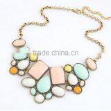 CHARM CRYSTAL FLOWER CHOKER CHUNKY STATEMENT BIB PENDANT CHAIN COLLAR NECKLACE thumbnail-3