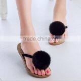 The New Fur Ball Thongs Sandals thumbnail-2