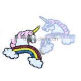 PVC Iron On Patches Multicolor Unicorn Rainbow Embellishment Findings thumbnail-3