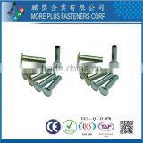 Taiwan Stainless Steel 18-8 Chrome Plated Steel Nickel Plated Steel Copper Brass DIN6791 DIN660 Semi-Tubular and Solid Rivet thumbnail-2