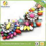 Shourouk Style Alloy Flower Vintage Statement Pendants Necklaces Crystal Jewelry Fashion Choker Necklace thumbnail-5
