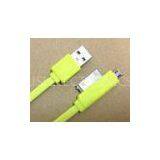 2 In 1 White HTC Micro USB Cable / Samsung , Blackberry Micro USB Power Cable