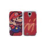 Frosted Shell Samsung Leather Phone Cases , Mario Phone Cover