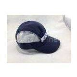 5 Panel Lightweight Mesh Sport Hat Short Brim Breathable Cap Blue / White