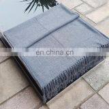 Gray Alpaca Throw Blanket thumbnail-1