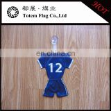 100% polyester separate mini shirt and short with hanger for car decoration