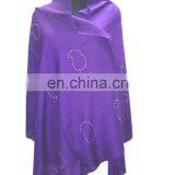 Silk Pashmina Wool Shawls With Swarvoski Crystal thumbnail-1