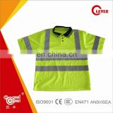 Quality Safety Yellow Polo Net Shirt for Worker KF-301-A4
